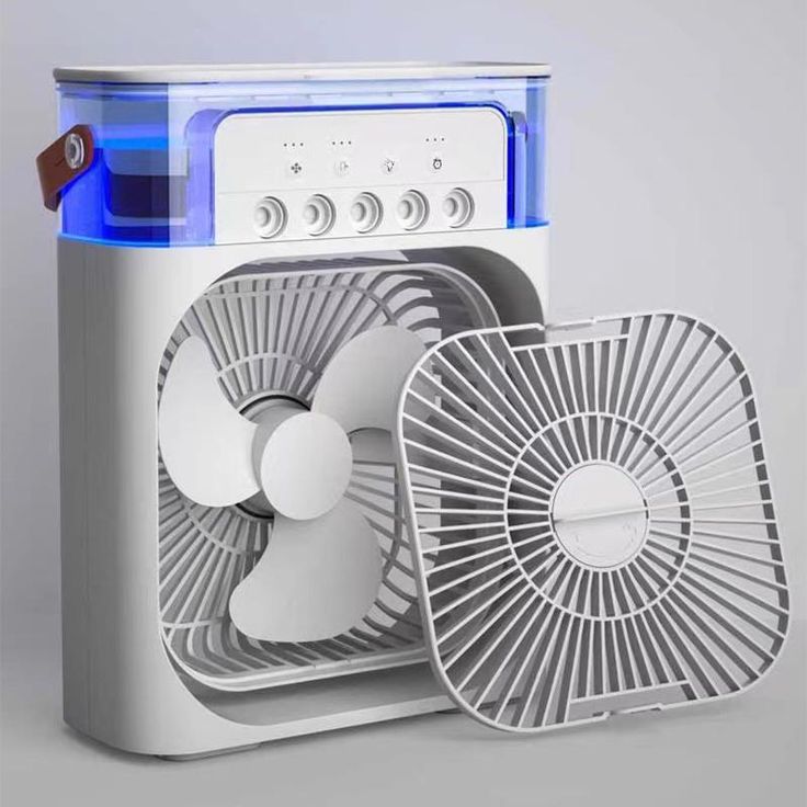 Ventilador Portátil 3 em 1 com Purificador de Ar, Umidificador e 3 Velocidades