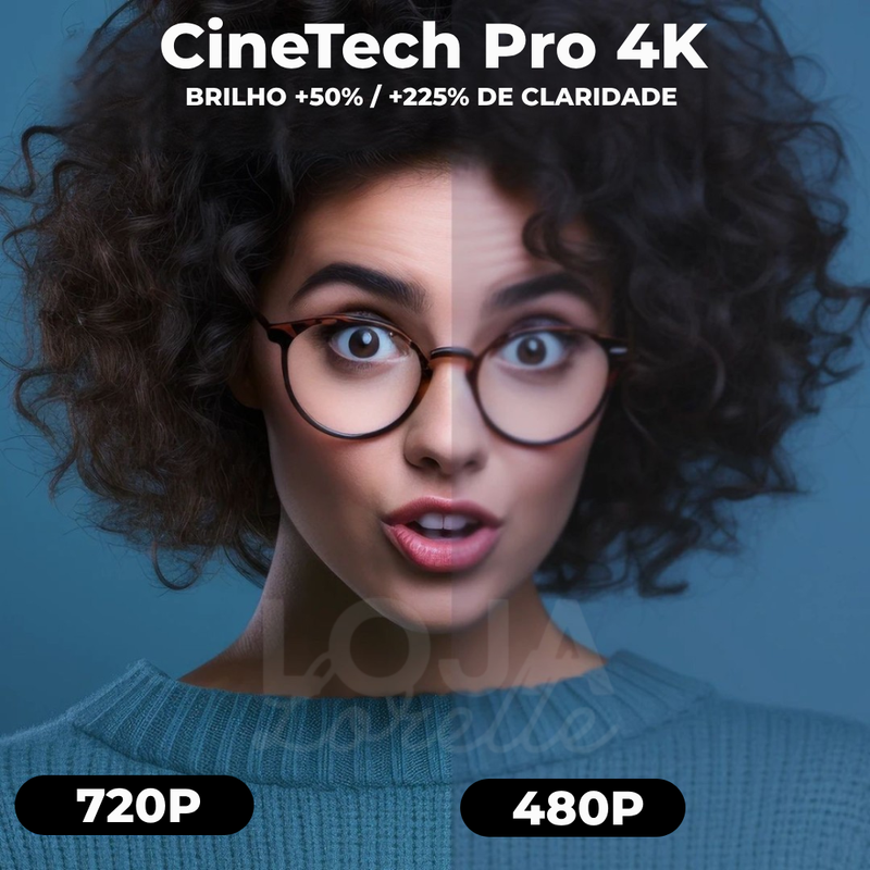 CineTech Pro 4K - Android 11 com WiFi Duplo e Bluetooth 5.0