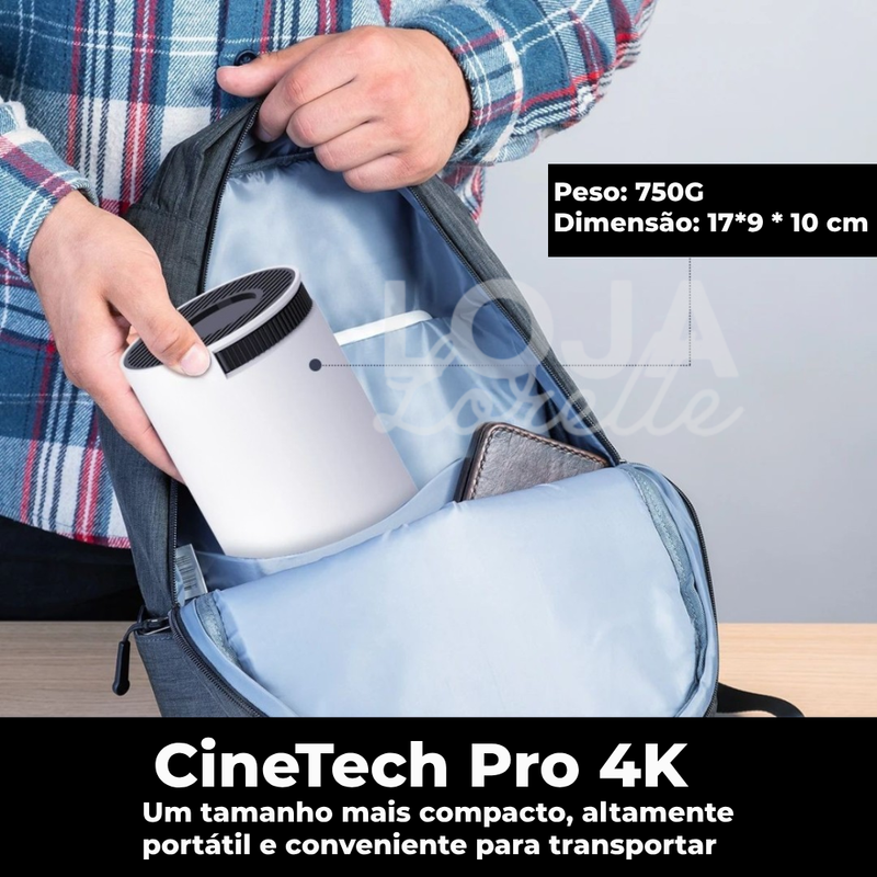 CineTech Pro 4K - Android 11 com WiFi Duplo e Bluetooth 5.0