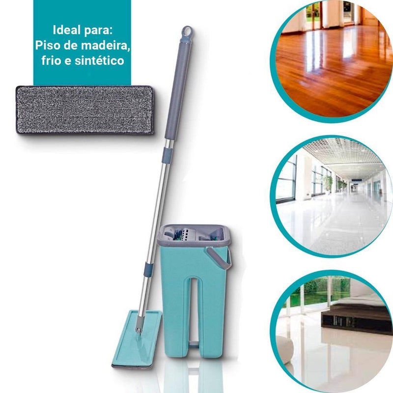 Flat Mop com 2 Refis - Eficiência e Praticidade para sua Limpeza Diária