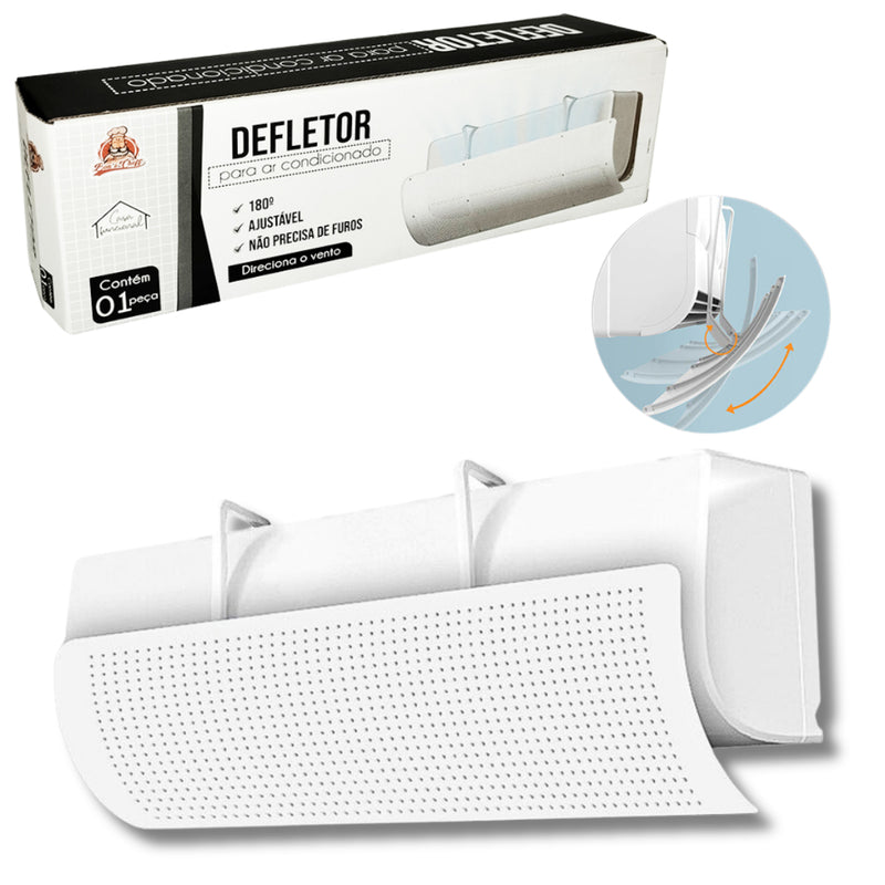 Defletor Ajustável para Ar Condicionado Split Universal - Direcione o Fluxo de Ar com Precisão!