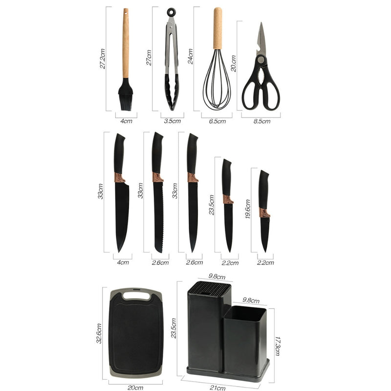 Kit de Utensílios de Cozinha 19 Peças em Silicone - Completo, Antiaderente e Resistente ao Calor