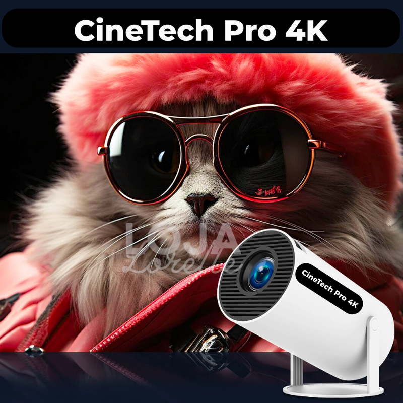 CineTech Pro 4K - Android 11 com WiFi Duplo e Bluetooth 5.0